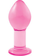 Crystal Glass Plug Large Pink