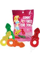 Gummy Finger Ring Dongs 12/disp