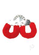 Whipsmart Furry Cuffs Eye Mask Red