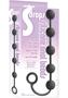 The 9 Drops Anal Beads Black Silicone